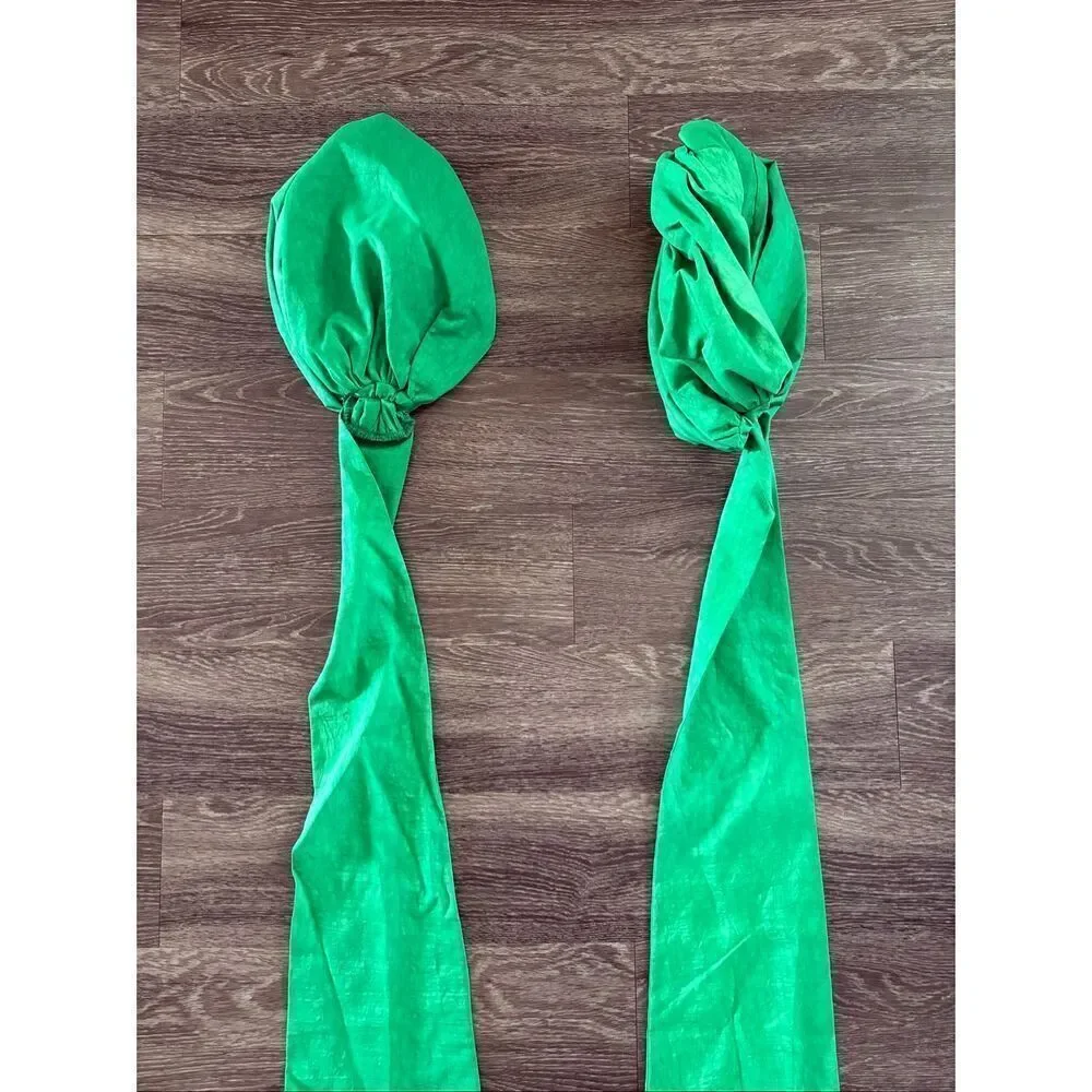 NWOT Miscreants London x Revolve Green Puff Sleeves With Train $314 MSRP